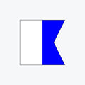 Alphabet – International Maritime Signal Flag “A” (Single side)