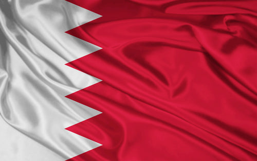 Bahrain national flag made from 100% polyester Mini Matt fabric